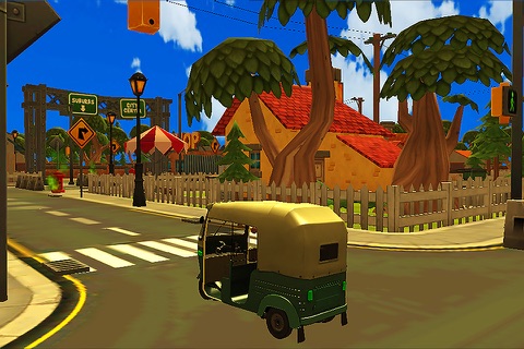 City Tuk Tuk Rickshaw : free simulation game screenshot 2