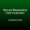 This app provides you with the most updated problem solving card text, all the officially published rulings and previously published rulings on older cards