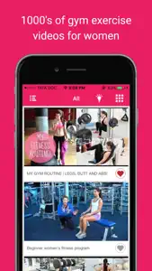 Women Gym Exercise Videos: Healthy fitness workout screenshot #1 for iPhone