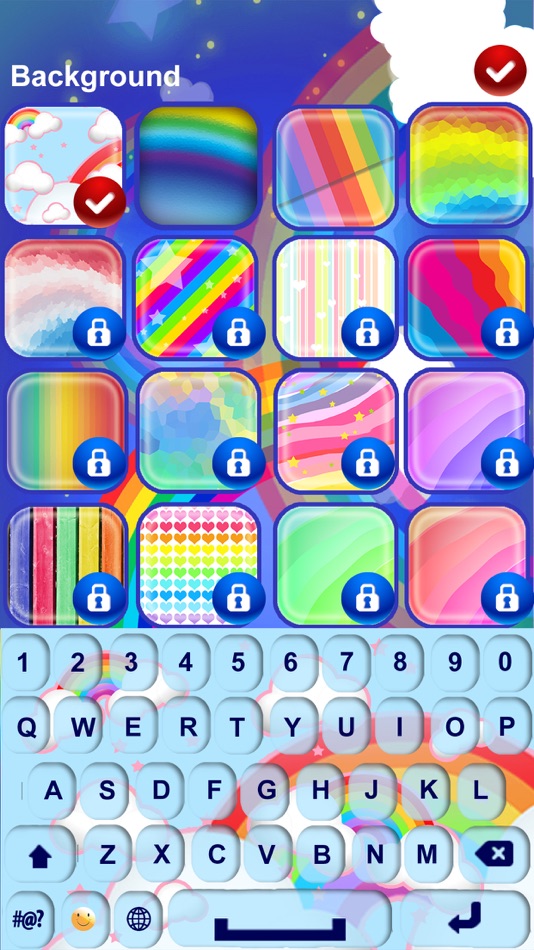 #4. Rainbow Color Keyboard – Design and Customize Fashionable Look (iOS) 由: Milica Vuksanovic