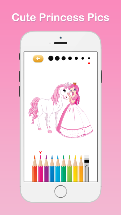 Screenshot #1 pour Princesse Livre De Coloriage Pour Préscolaire