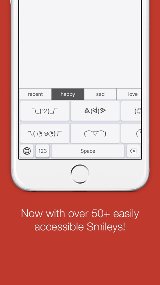 #1. SmileyKey Lite - Smiley and Emoticon Keyboard (iOS) 由: Josh Woods