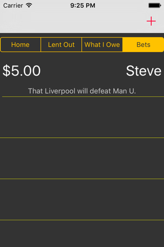 iOU Debt and Bet Tracker screenshot 4