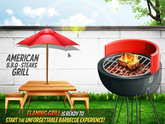Screenshot #6 pour Steak BBQ américain & brochettes grillades : barbecue en plein air, jeu gratuit simulateur de cuisine