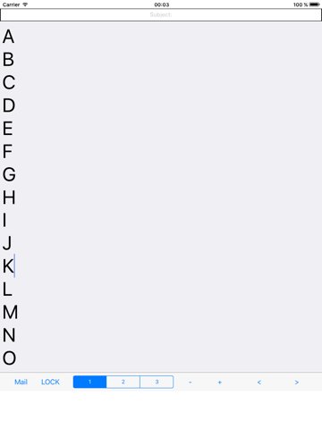 Multi mail editor for iPad app screenshot
