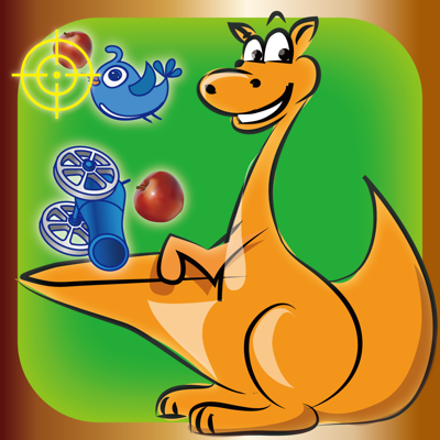 Neverfull Pouch : endless shooting of colorful apples and birds - free casual games for kids by top fun