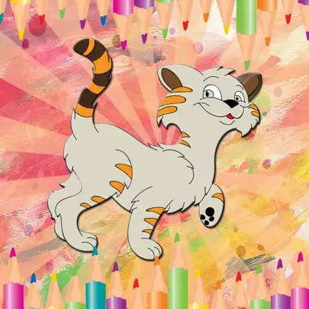 милый кот раскраски для детей дошкольного Читы