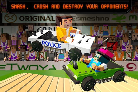 Pixel Car Fighting Arena 3D Full screenshot 2