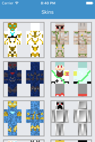 Iron Skins for Minecraft - All Hero App screenshot 2