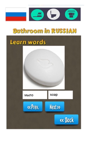 Russian Vocabulary Teacher - Bathroom Words(圖2)-速報App
