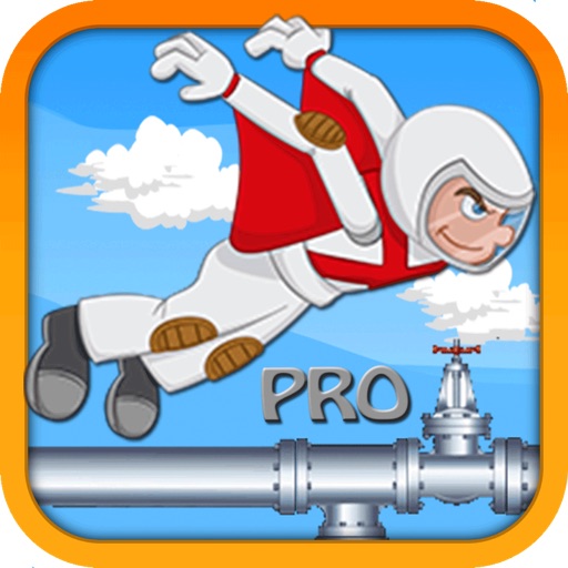 Flappy Flying Man Pipe Maze PRO - A Wing Suit Adventure Game icon