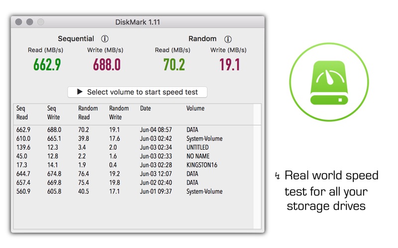 diskmark - harddisk benchmark iphone screenshot 1