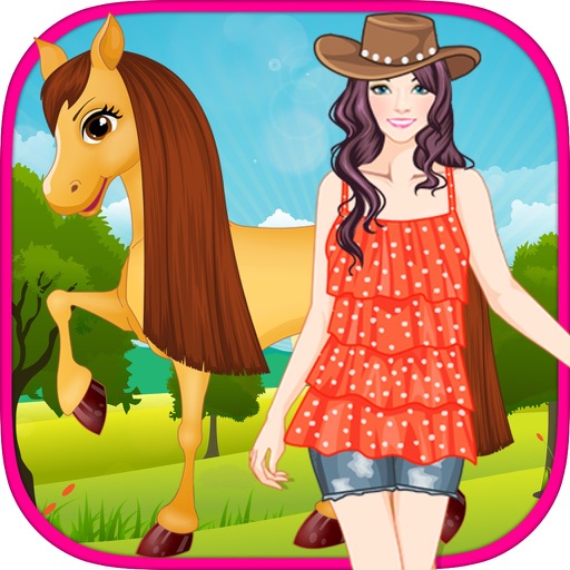 Cute Girl and Horse - Kids Game