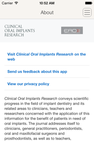 Clinical Oral Implants Research screenshot 4