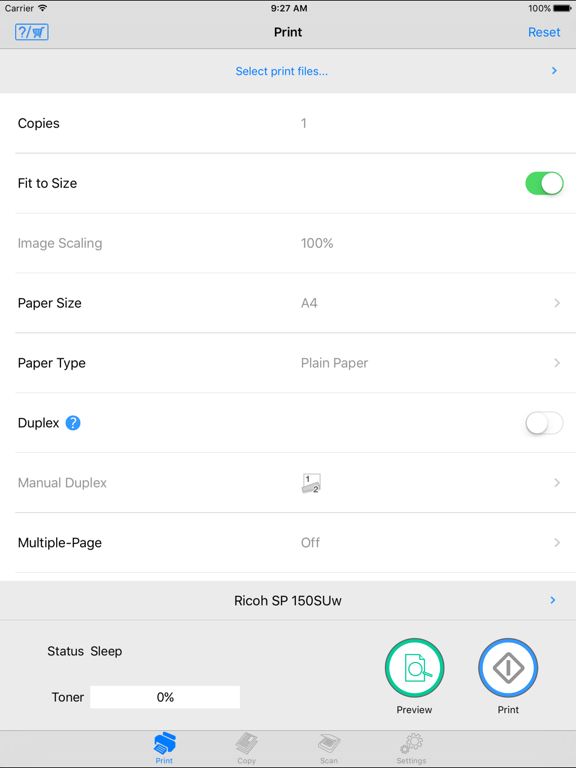 Screenshot #4 pour RICOH Printer