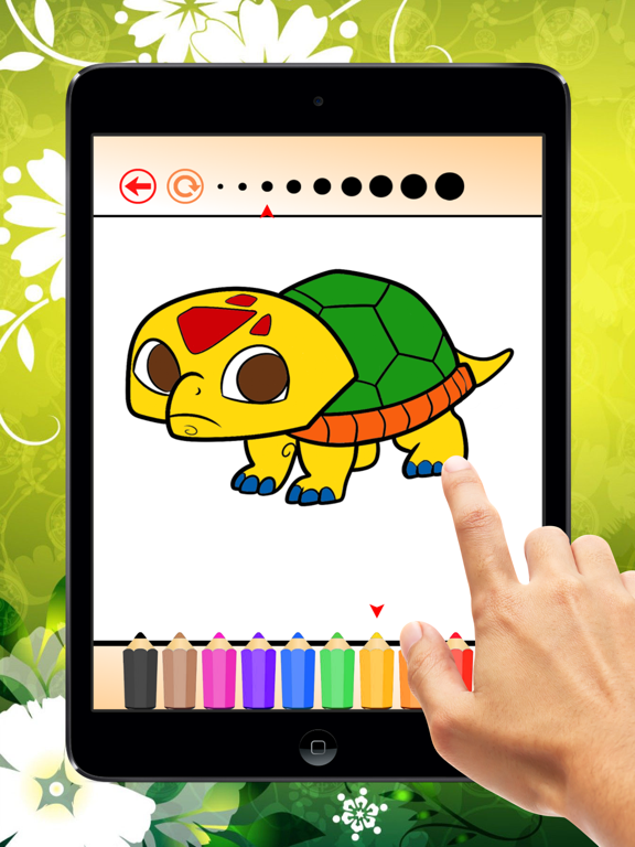 The Turtle Coloring Book for children: Learn to color and draw sea turtle and more iPad screenshot