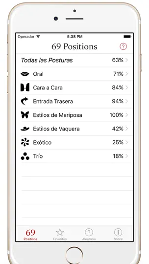 Captura de pantalla de 69 Positions Pro For Kamasutra en iPhone 1
