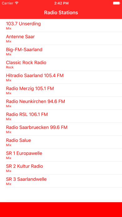 Screenshot #1 pour Radio Saarland FM - Live online Musik Stream von deutschen Radiosender hören
