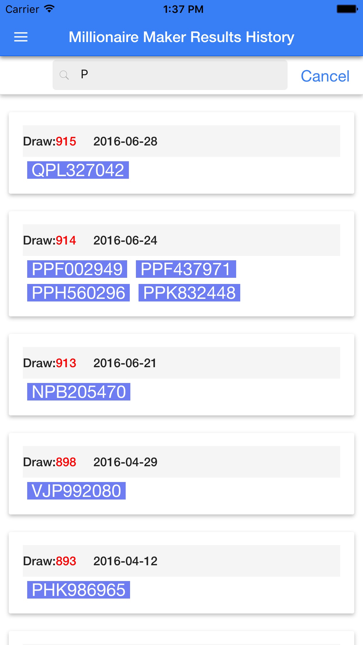 EuroMillions  Millionaire Maker My Million result