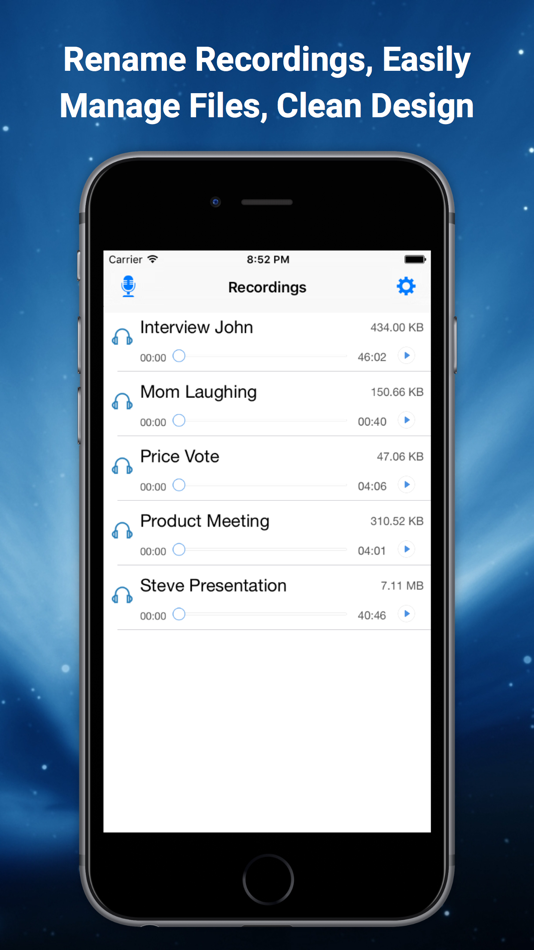 #2. Voice Controlled - Open Mic for Lecture Timer, Smart Meeting Minutes, or College Interview Recording (iOS) By: Nattapon Kittisuphat
