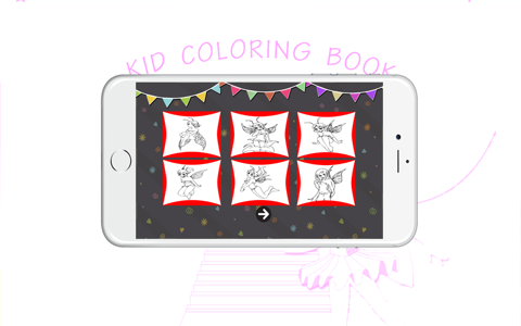 Coloring books (fairy) : Coloring Pages & Learning Games For Kids Free! screenshot 2