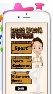 learn sports in english for kid iphone screenshot 1