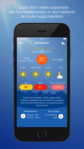 Météo Montpellier screenshot #1 for iPhone