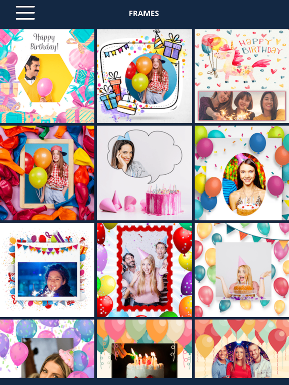 Birthday Photo Collage iPad screenshot 4 - Photo & Video app