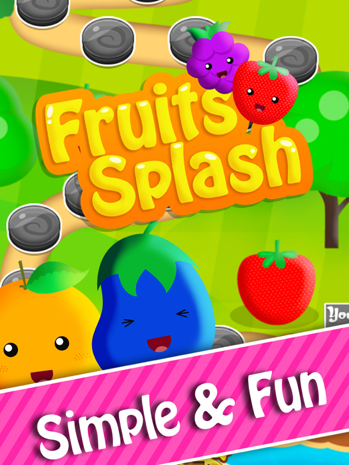 Fruit Splash Matcher – New Cute Fruits Puzzle Match 3 Game for Family