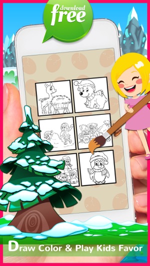 Christmas Coloring Book Free For Kids And Toddlers(圖4)-速報App