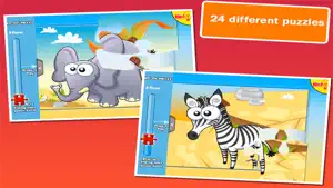 Animal Jigsaw Puzzle: Cartoon Puzzles for Kids screenshot #2 for iPhone