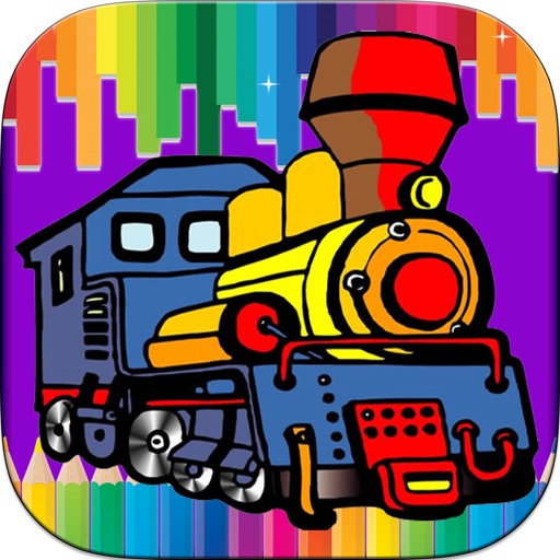 Поезд раскраски игры для детей