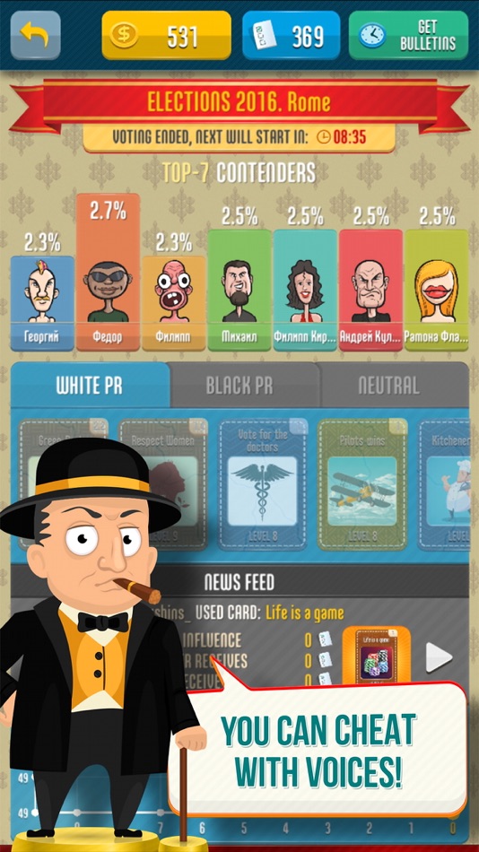 #2. Election the Game (iOS) Podle: Appscraft