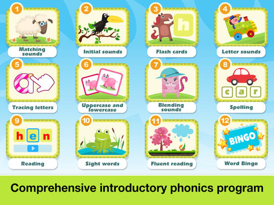 Phonics Fun on Farm Educational Learn to Read App iPad app afbeelding 2