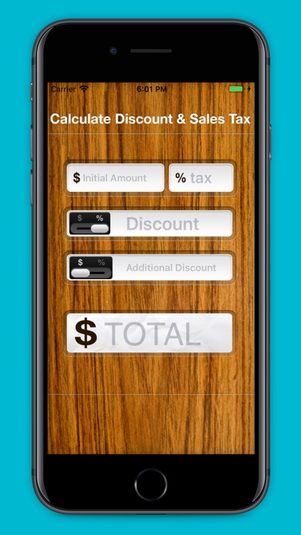 Calculate Discount & Sales Tax