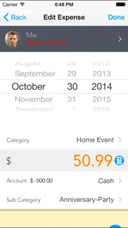daily expenses -pocket edition iphone screenshot 3