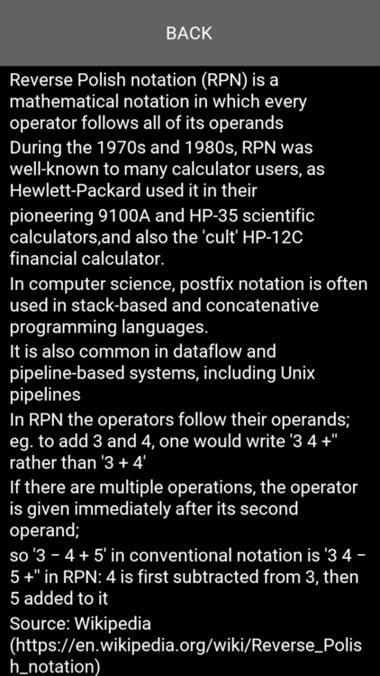 HSILOP: RPN Calculator