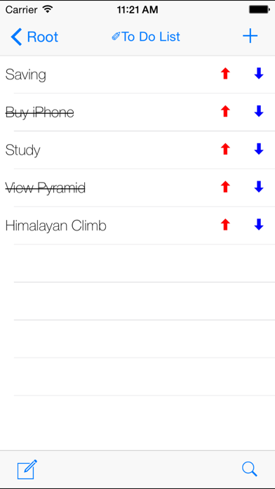 Screenshot #1 pour To Do List (liste de seau)