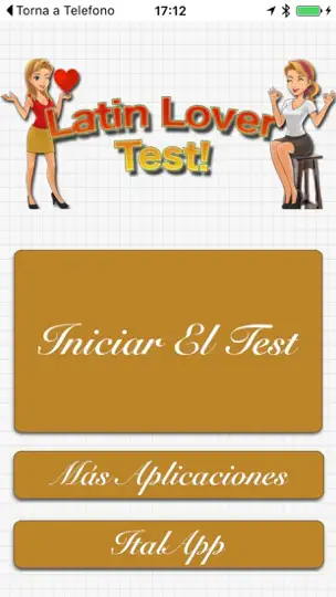 Captura de pantalla de Latin Lover Test - El Test Del Amante Perfecto en iPhone 1