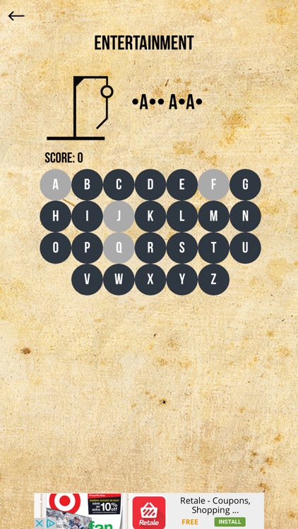 The Hangman Word Game