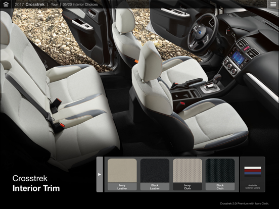 Screenshot #6 pour 2017 Subaru Crosstrek Guided Tour - eBrochure