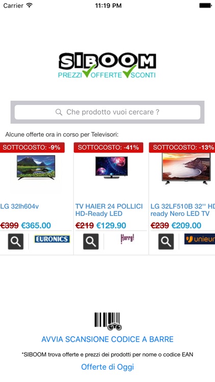 Trova Prezzi - SIBOOM