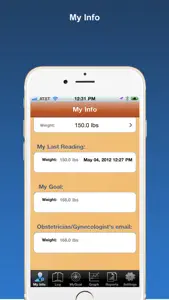 Pregnancy Weight Tracker Lite screenshot #5 for iPhone