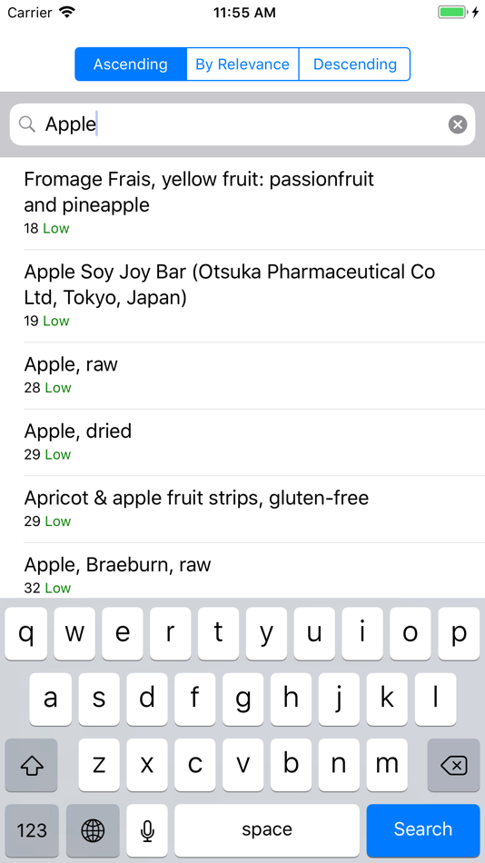 #3. Glycemic Index (iOS) Bởi: Kubilay Erdogan