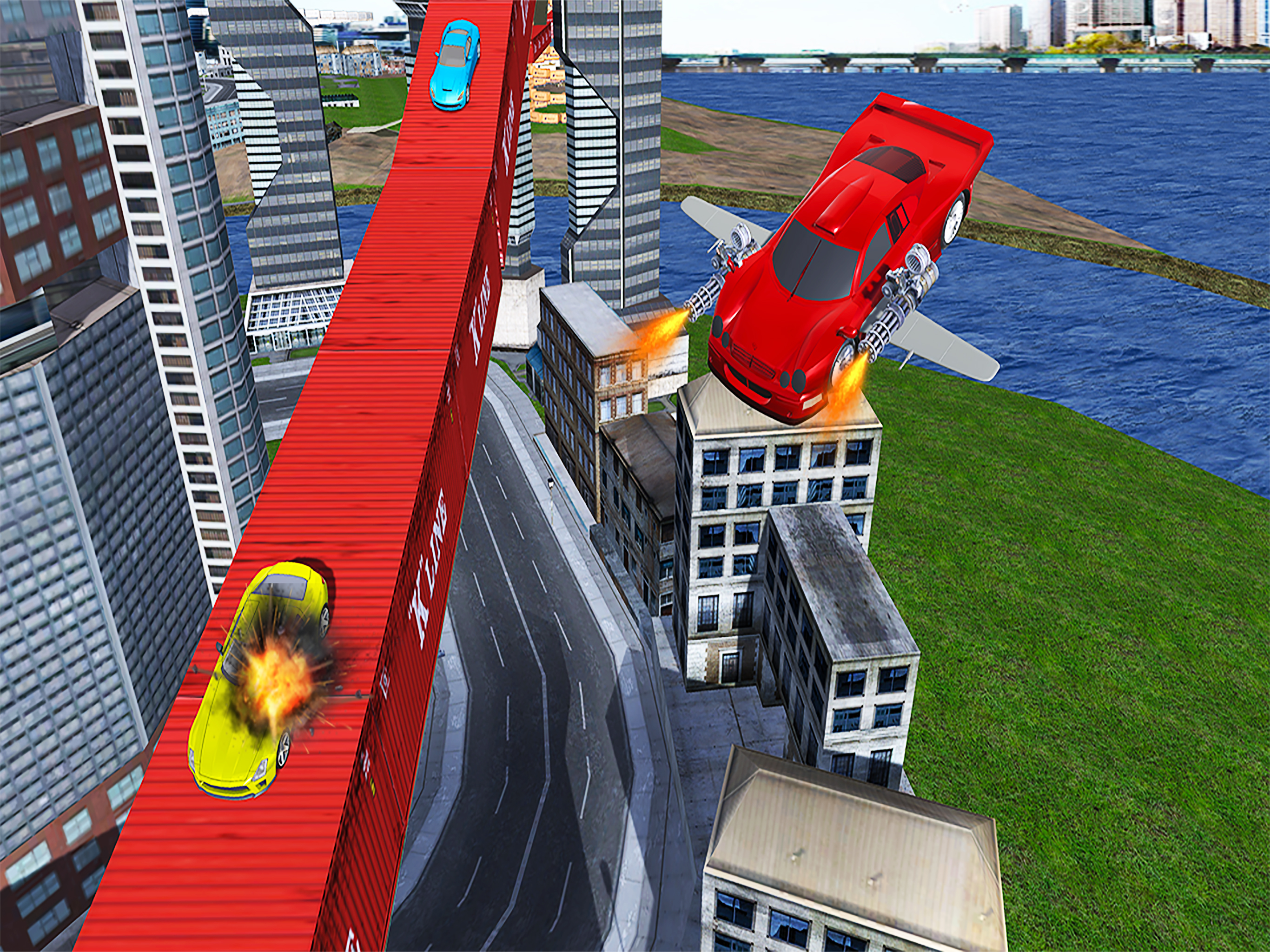Flying car driving flight sim screenshot 6