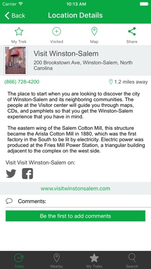 TreksInTheCity: Winston-Salem(圖2)-速報App