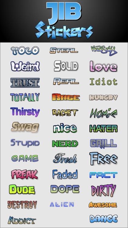 Jib Stickers 1