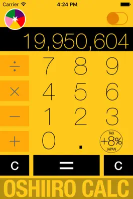 Game screenshot Oshiiro Calc - 5 color calculator with chemical light mode apk