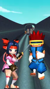 Hero Ninja Naru Kid Run - Rail Train Arcade Fast Rush Endless Edition Game screenshot #1 for iPhone