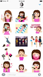 anna – sassy emoji stickers for women on imessage iphone screenshot 2